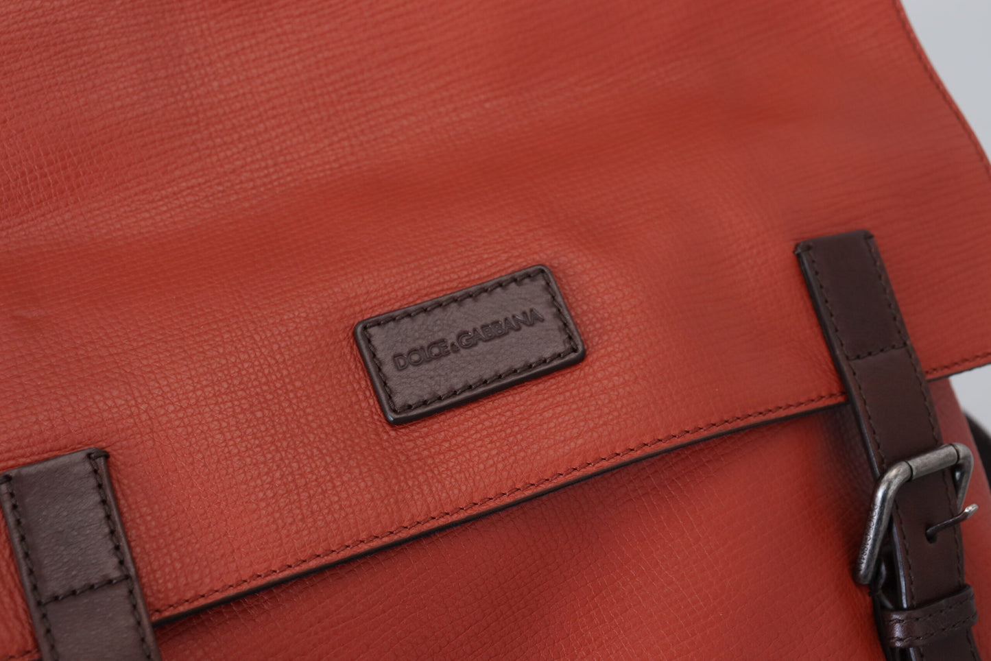 Edler Kalbsleder-Rucksack in Orange