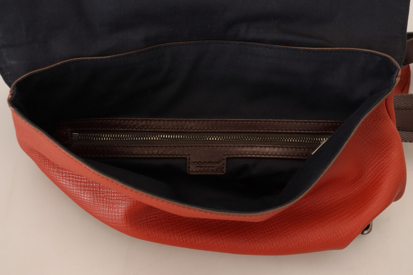 Edler Kalbsleder-Rucksack in Orange