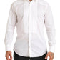 Elegantes weißes Slim Fit-Baumwollhemd