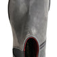 Elegant Gray Chelsea Leather Boots