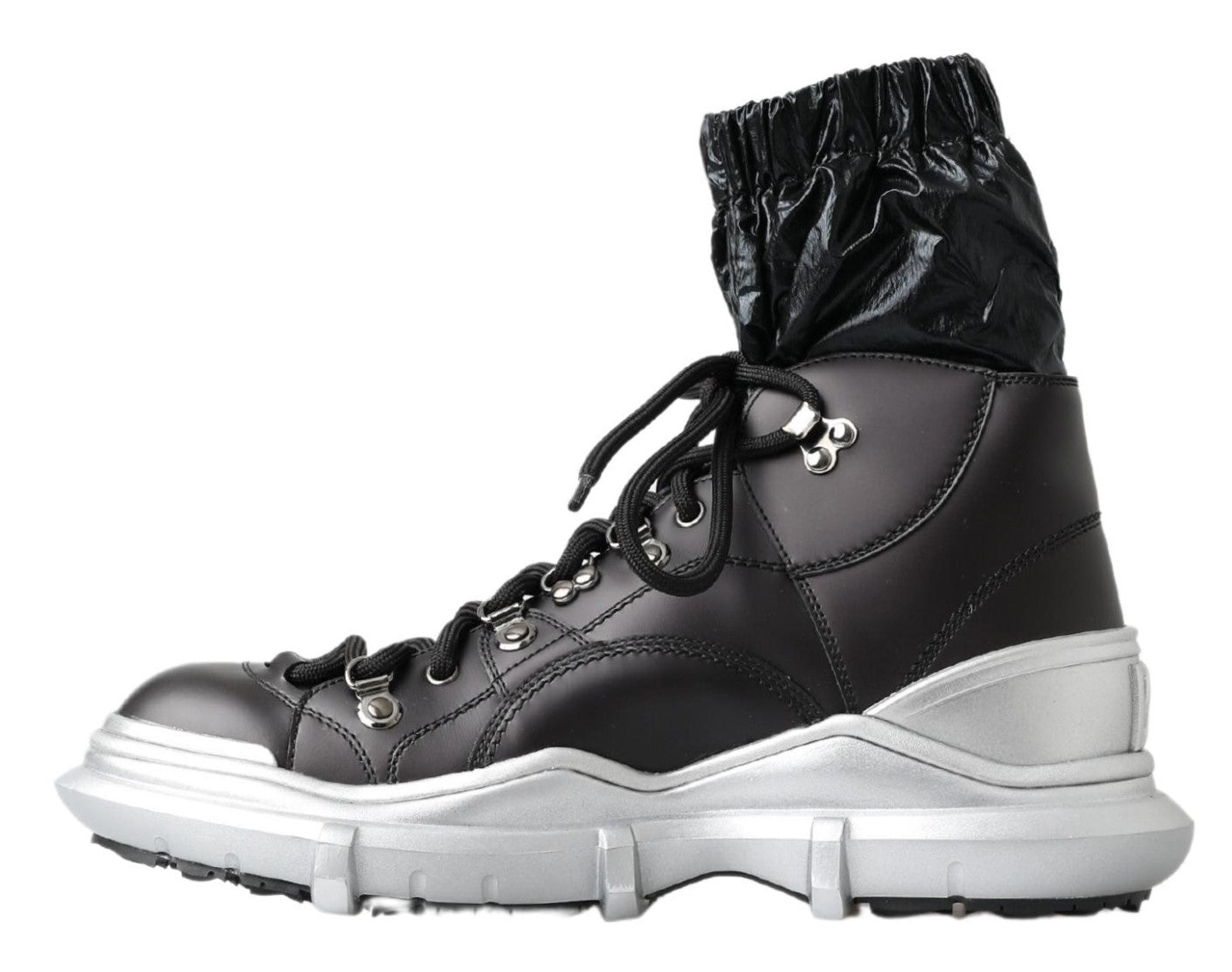 Schwarze High-Top-Sneaker-Booties