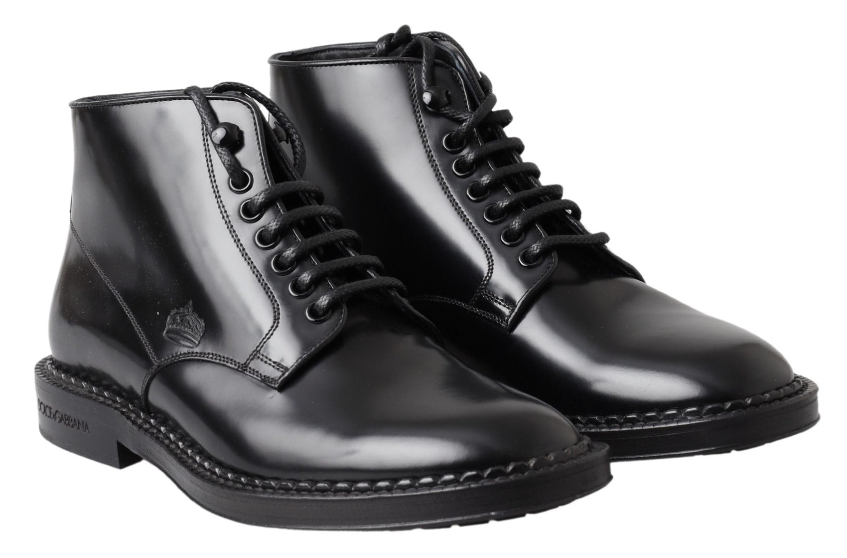 Elegante schwarze Leder Herrenstiefel