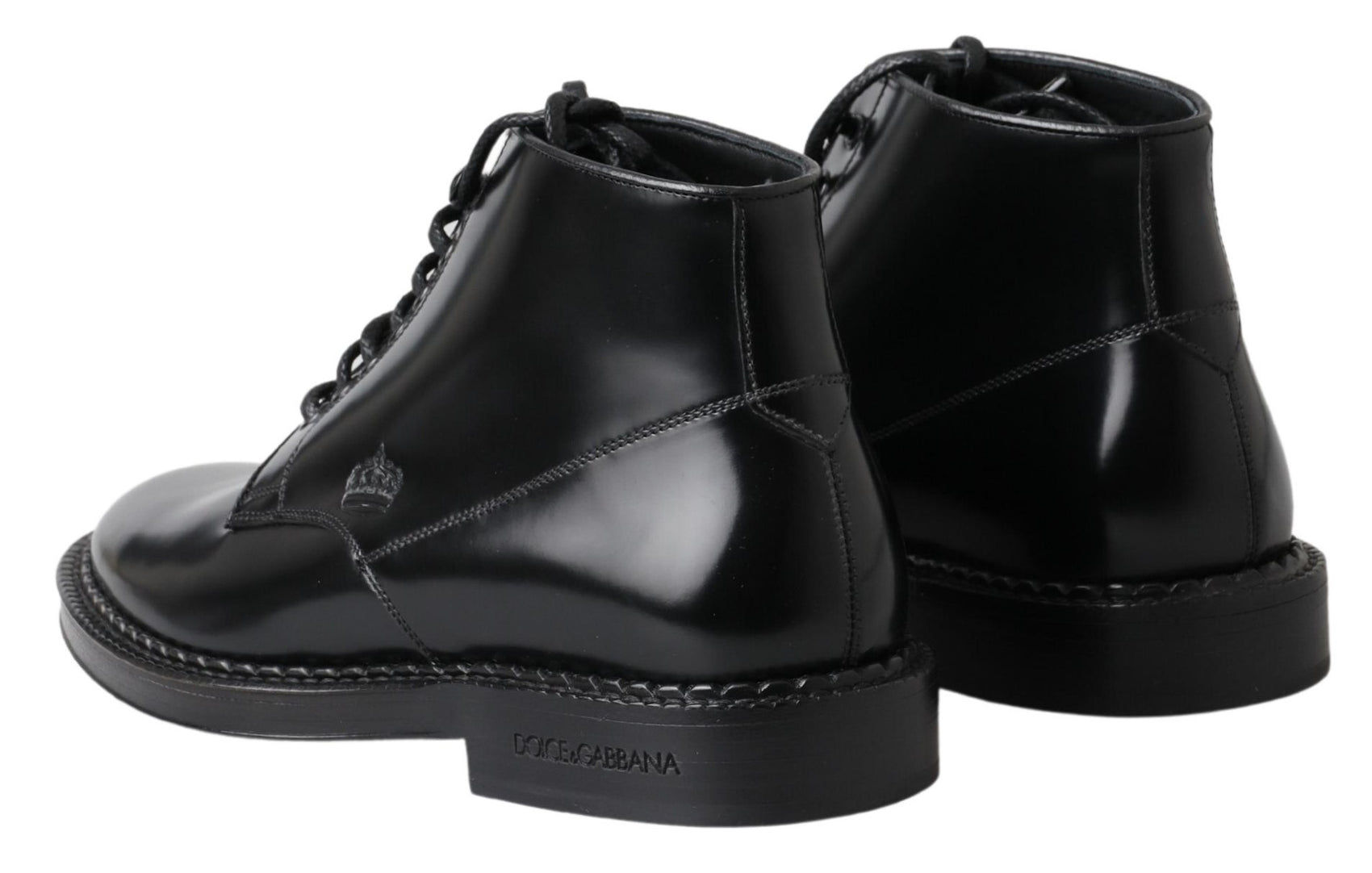Elegante schwarze Leder Herrenstiefel
