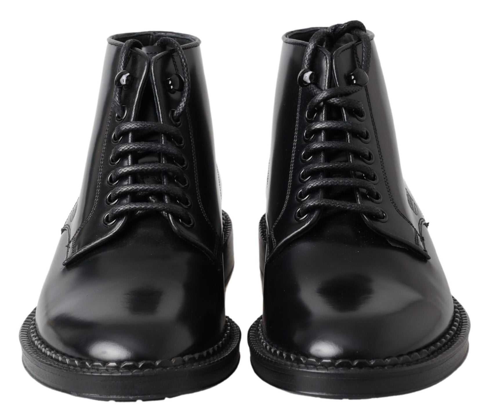 Elegante schwarze Leder Herrenstiefel