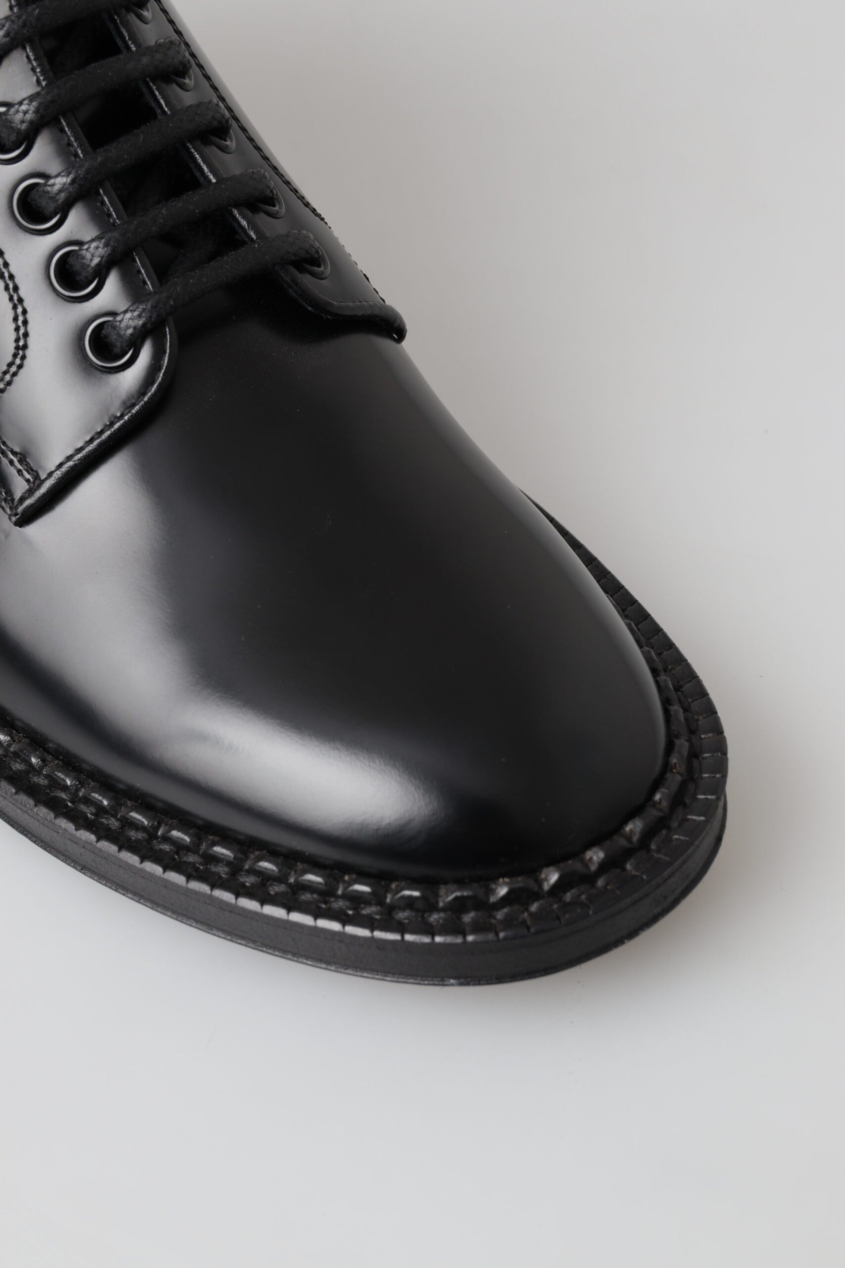 Elegante schwarze Leder Herrenstiefel