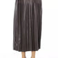 Brown Polyethylene Women Skirt