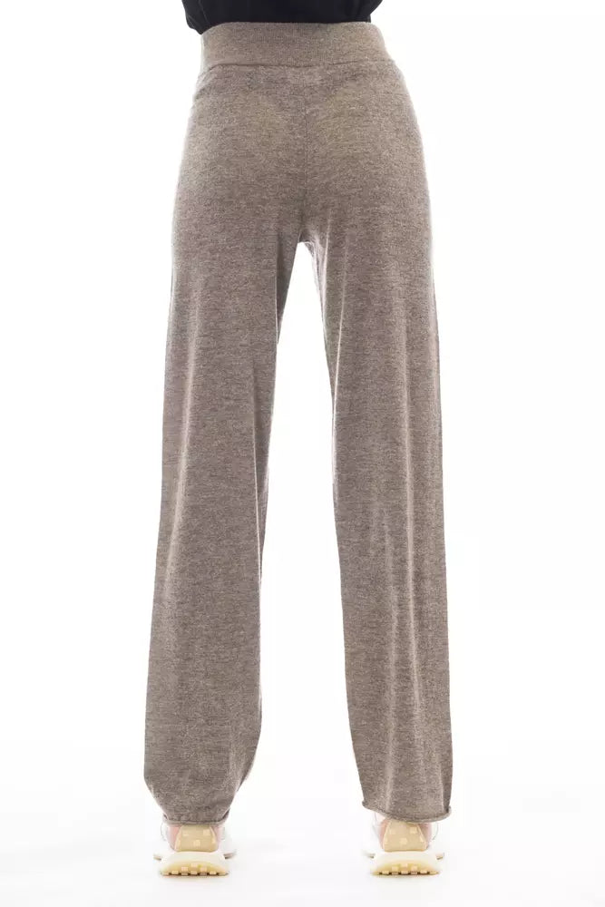 Braune Wollhose für Damen