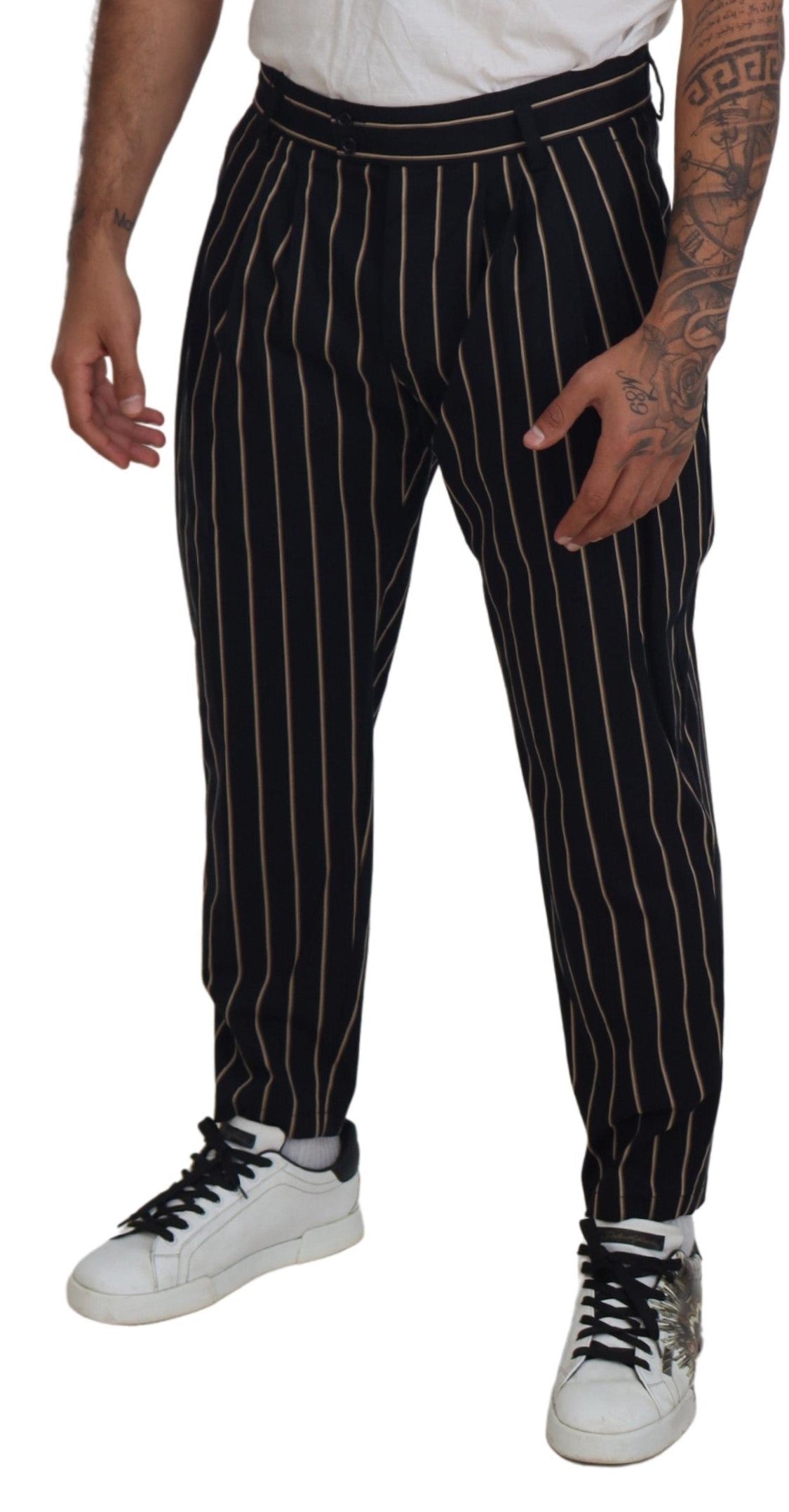 Elegante gestreifte Chino Tapered Pants