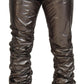Metallic Silber Freizeithose