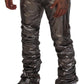 Metallic Silber Freizeithose