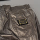 Metallic Silber Freizeithose
