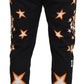 Elegante schwarze Jogginghose mit Stern-Print
