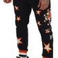 Elegante schwarze Jogginghose mit Stern-Print