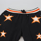 Elegante schwarze Jogginghose mit Stern-Print