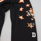 Elegante schwarze Jogginghose mit Stern-Print