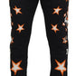 Elegante schwarze Jogginghose mit Stern-Print