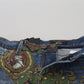 Elegante Slim-Fit Jeans aus bedrucktem Denim