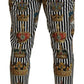 Elegante Chinohose mit goldenen Kronenstreifen