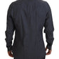 Elegantes Slim-Fit Freizeithemd aus blauem Denim