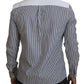 Slim Fit Gestreiftes Freizeithemd mit Kanalmotiv