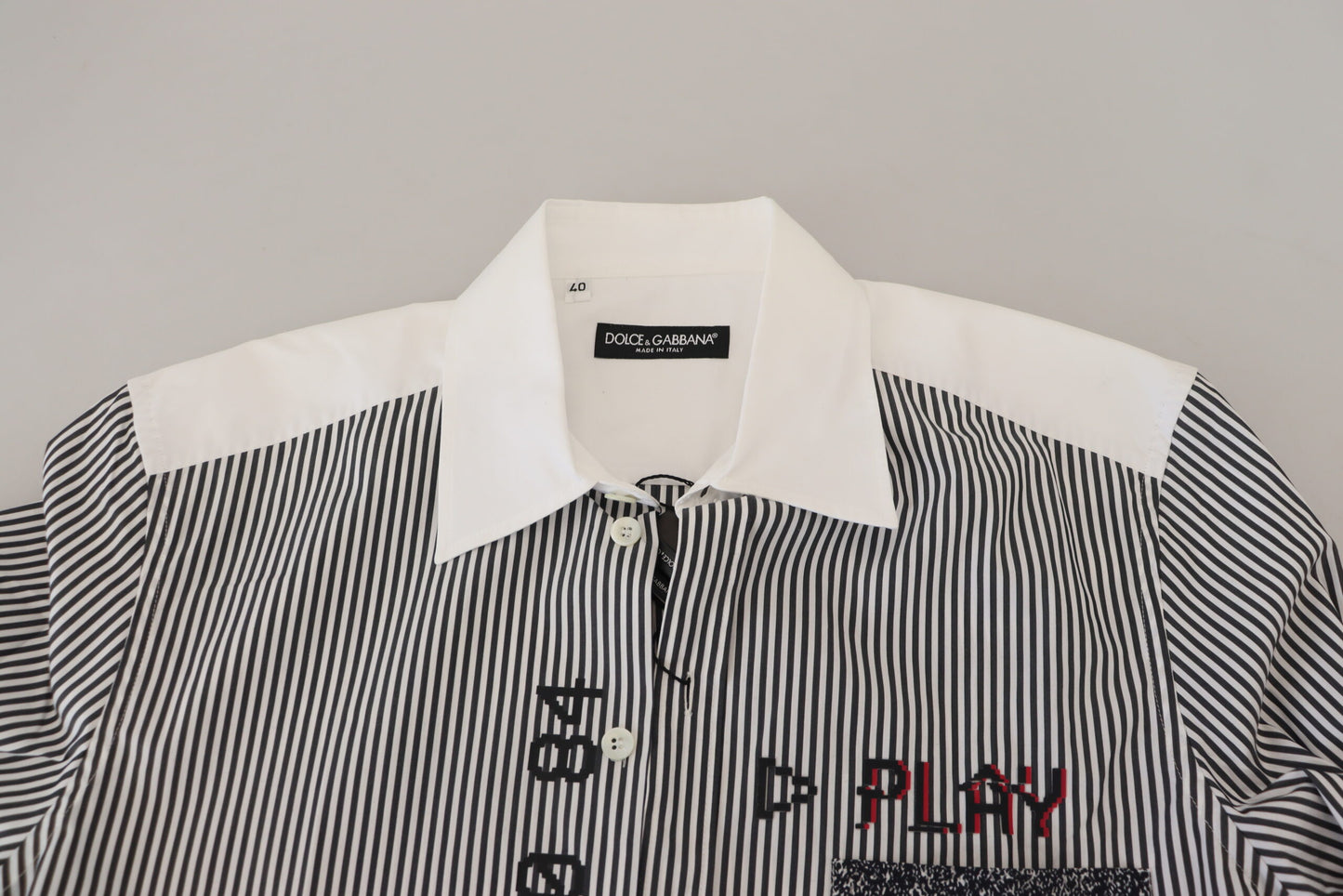 Slim Fit Gestreiftes Freizeithemd mit Kanalmotiv