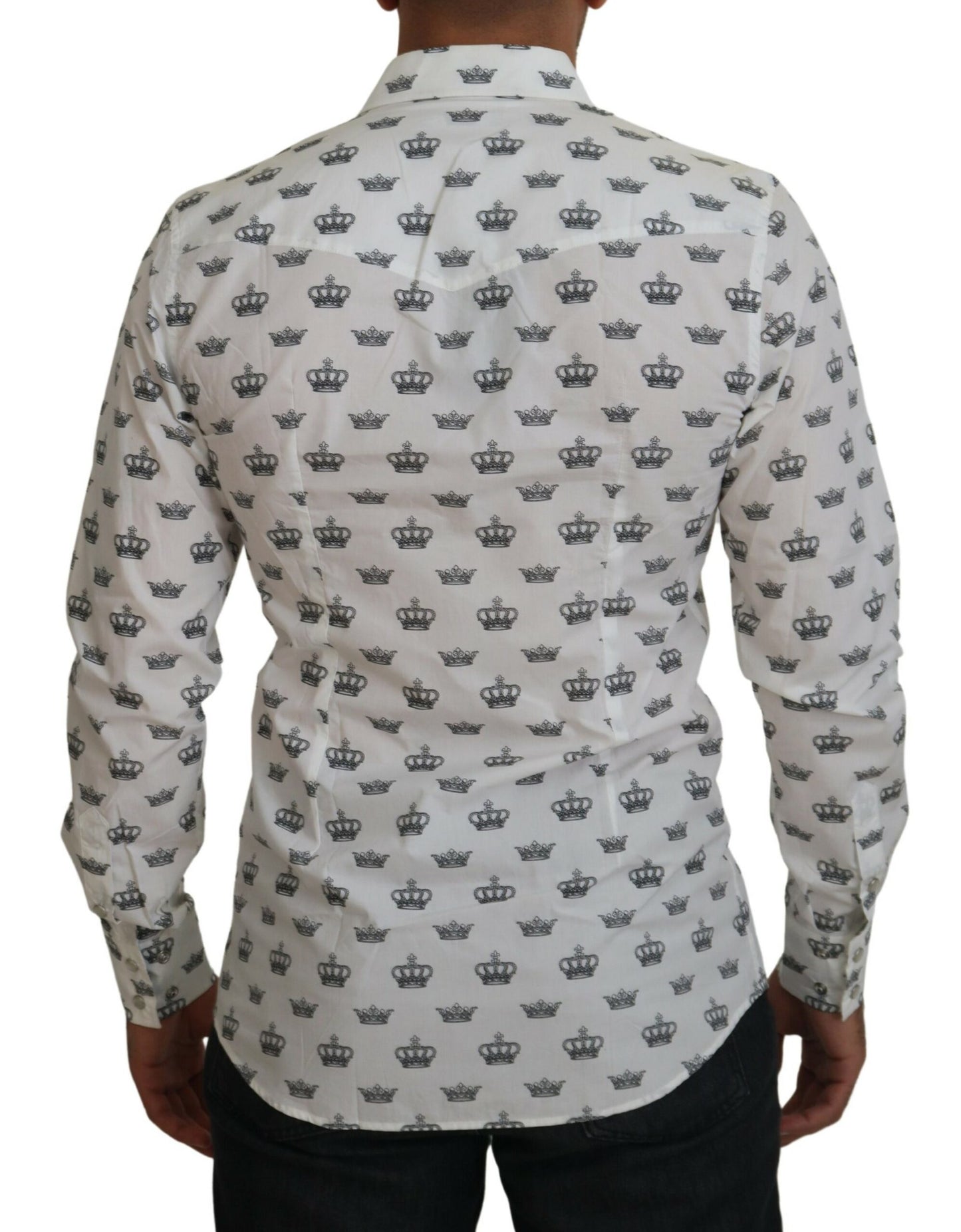 Slim Fit Hemd mit Kronen-Print