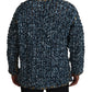 Eleganter blauer Cardigan mit V-Ausschnitt