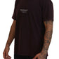 Elegantes Bordeaux-T-Shirt mit Rundhalsausschnitt