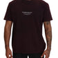 Elegantes Bordeaux-T-Shirt mit Rundhalsausschnitt