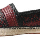 Elegant Woven Leather Espadrilles