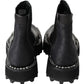 Elegant Black Ankle Stretch Slip On Boots