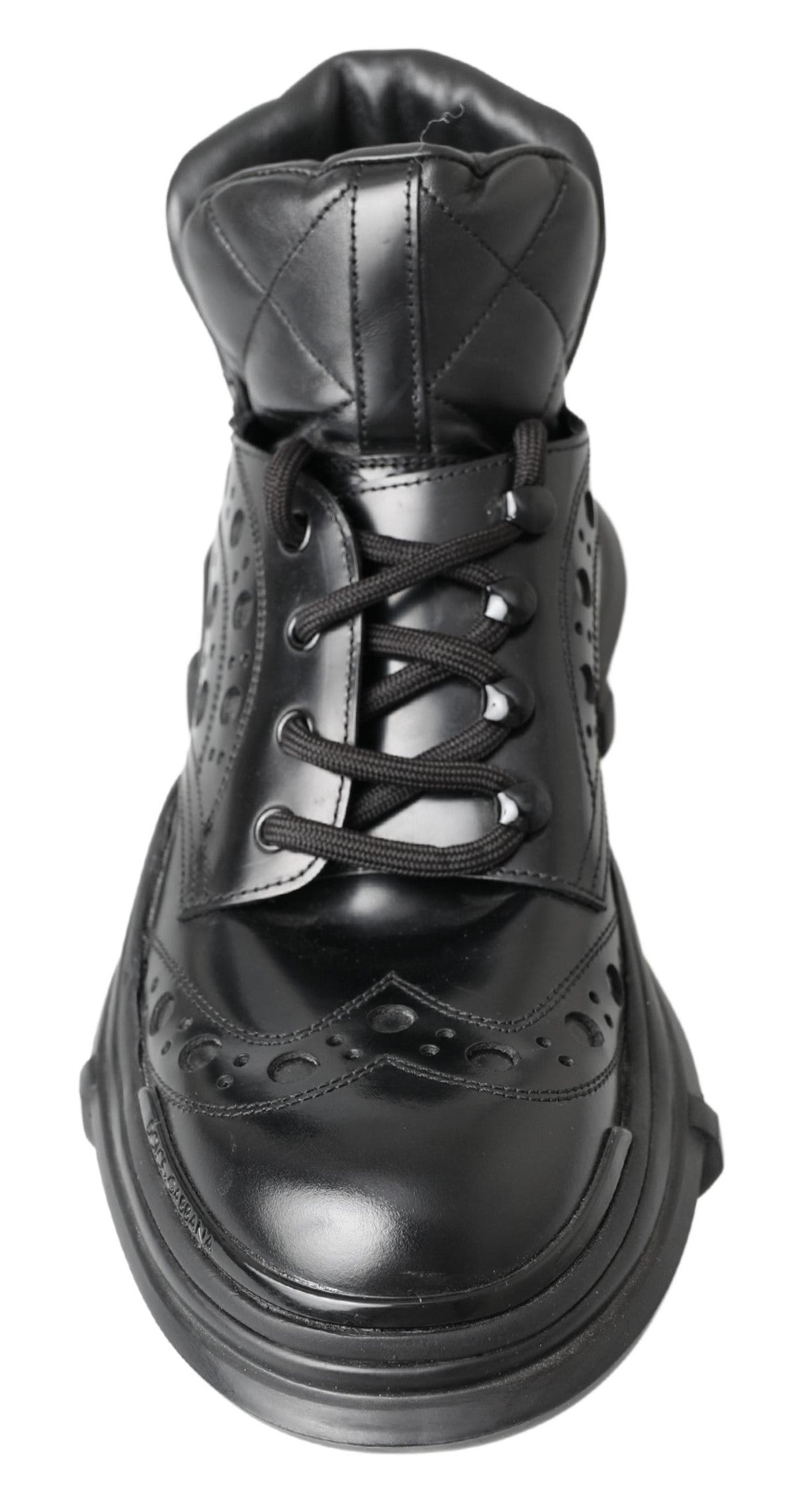 Elegante schwarze Lederstiefeletten