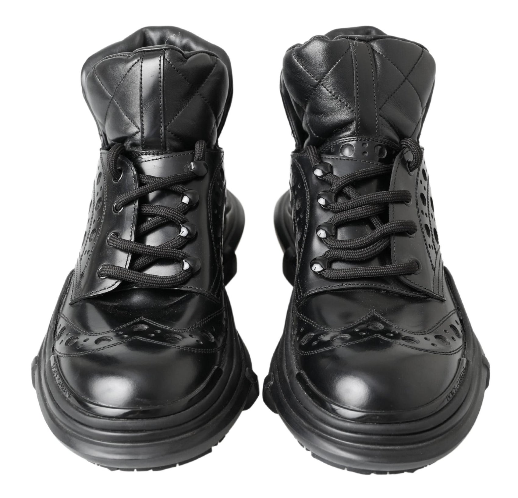 Elegante schwarze Lederstiefeletten