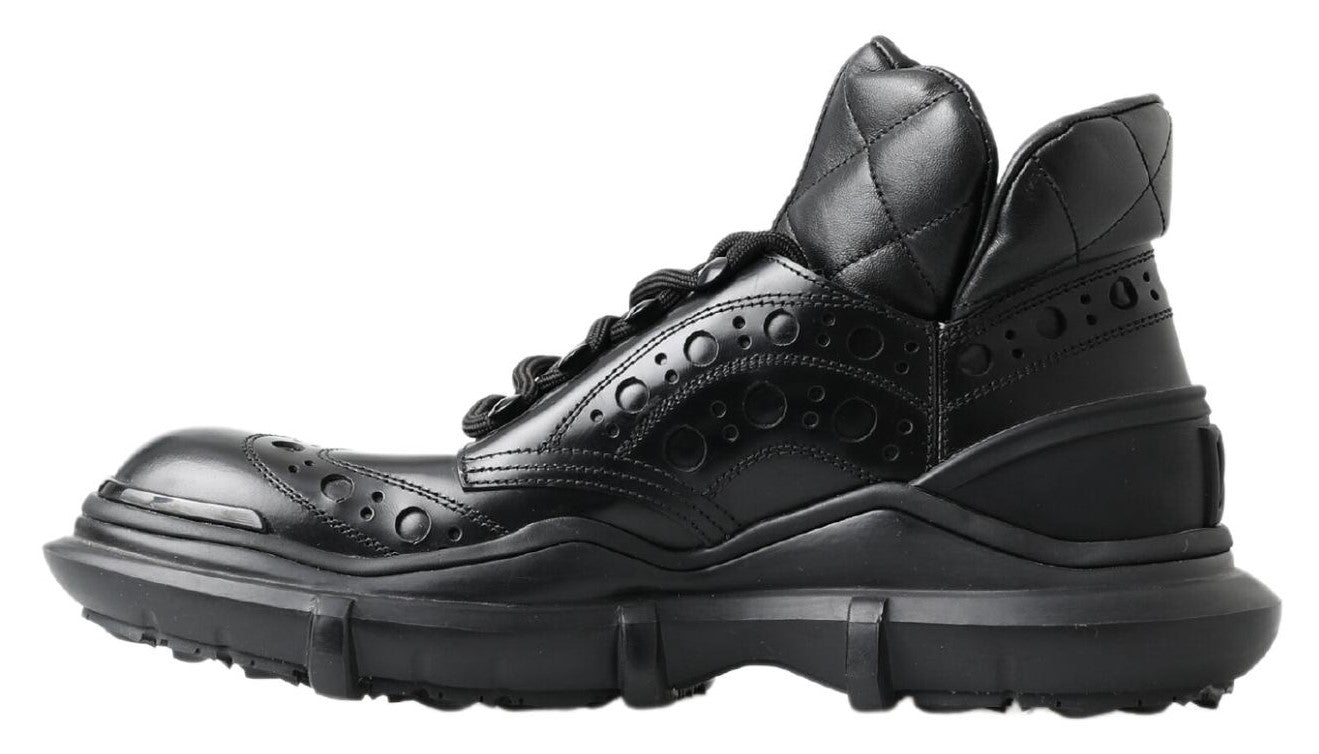 Elegante schwarze Lederstiefeletten