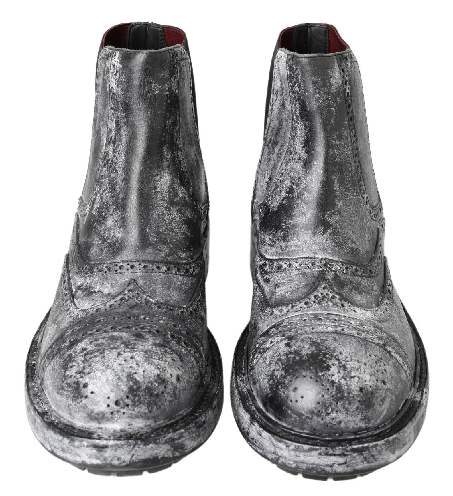 Elegante schwarze Chelsea-Stiefeletten im Fade-Look