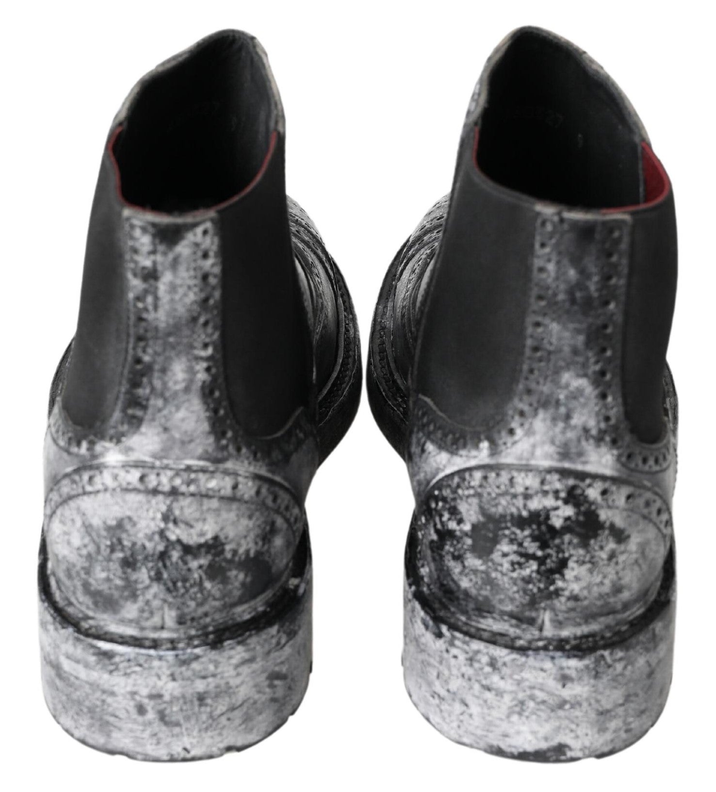Elegante schwarze Chelsea-Stiefeletten im Fade-Look