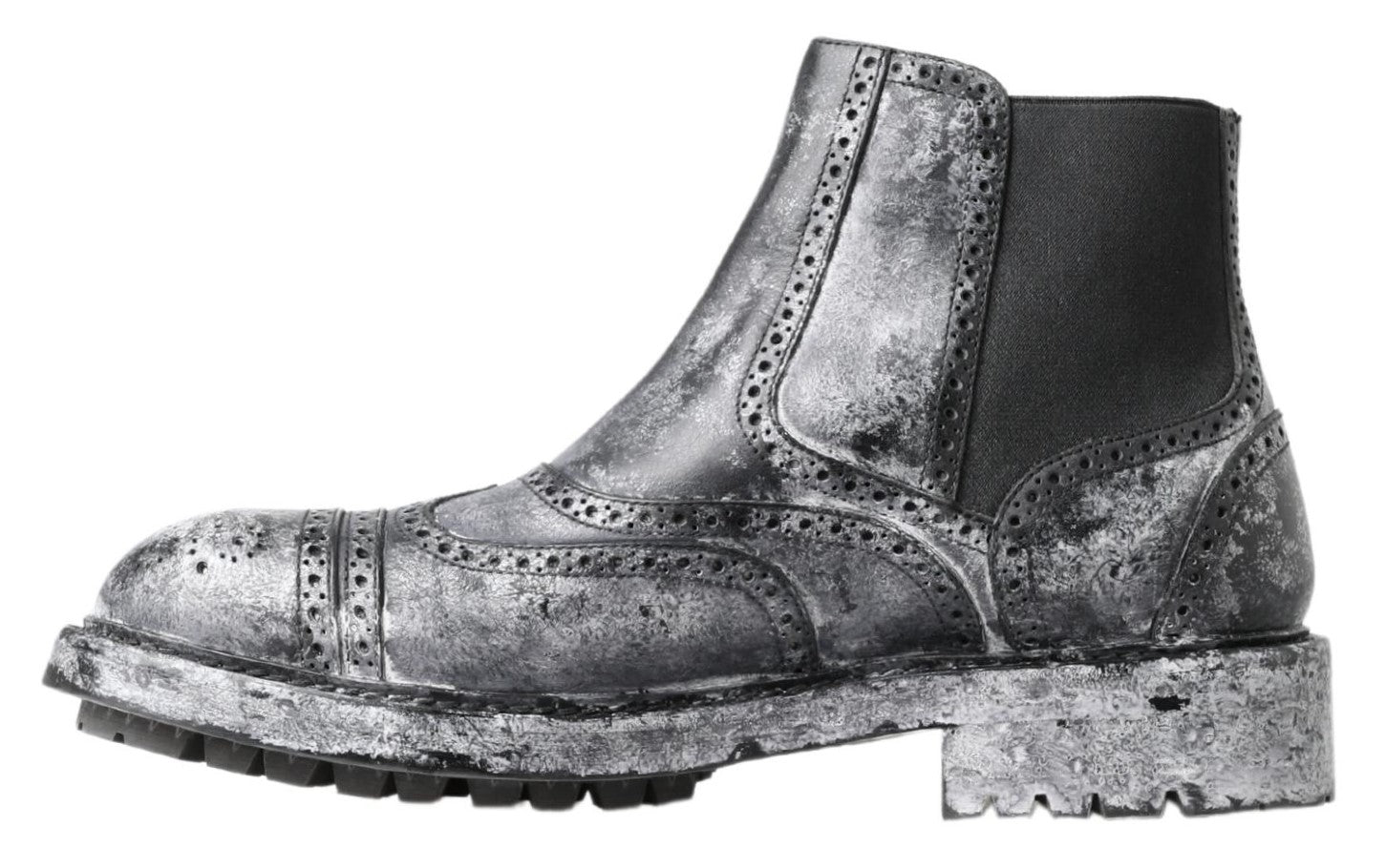 Elegante schwarze Chelsea-Stiefeletten im Fade-Look