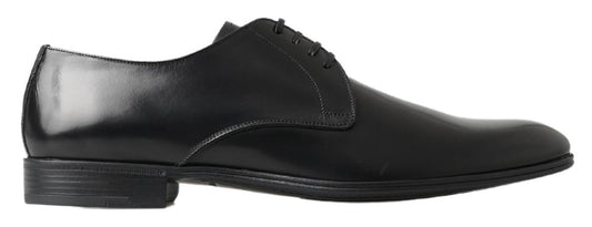 Scarpe Derby classiche in pelle nera