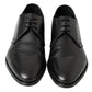 Scarpe Derby classiche in pelle nera