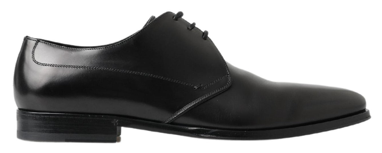 Scarpe Derby classiche in pelle nera