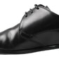 Classic Black Leather Derby Shoes