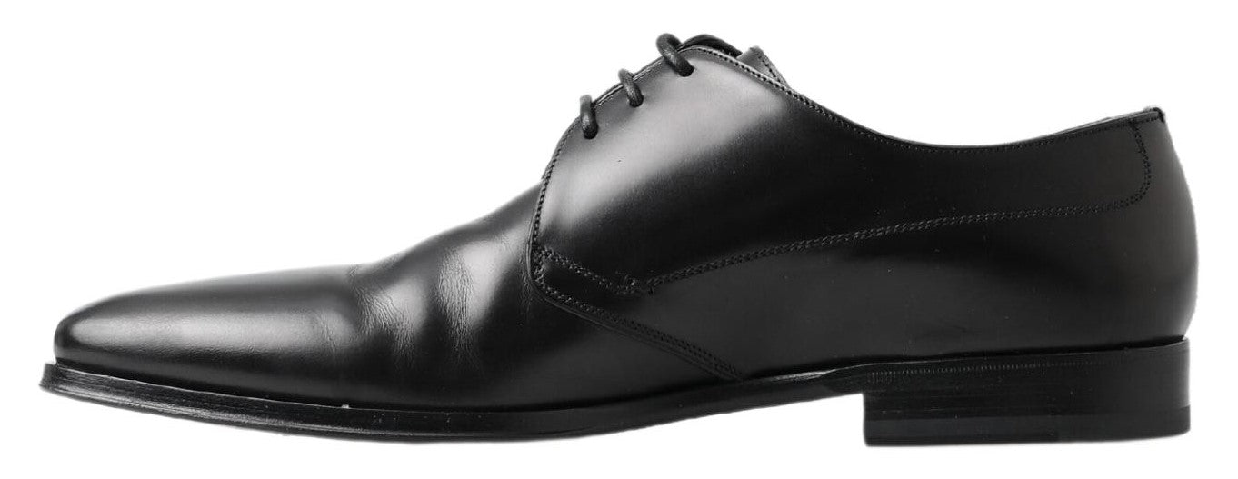 Scarpe Derby classiche in pelle nera