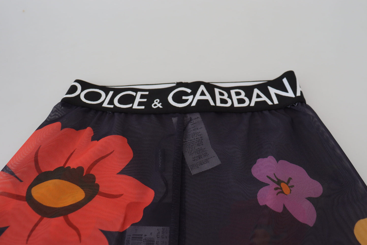 Eleganti leggings a vita alta con stampa floreale