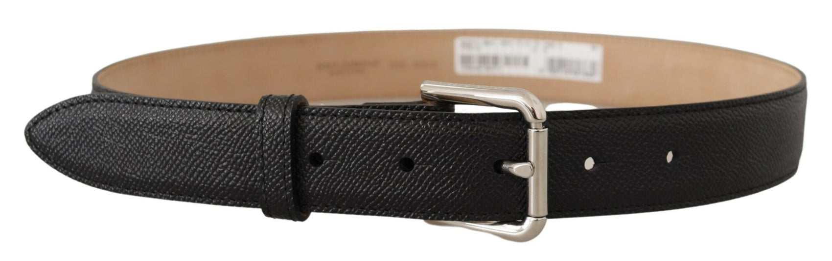 Cintura in vera pelle nera elegante