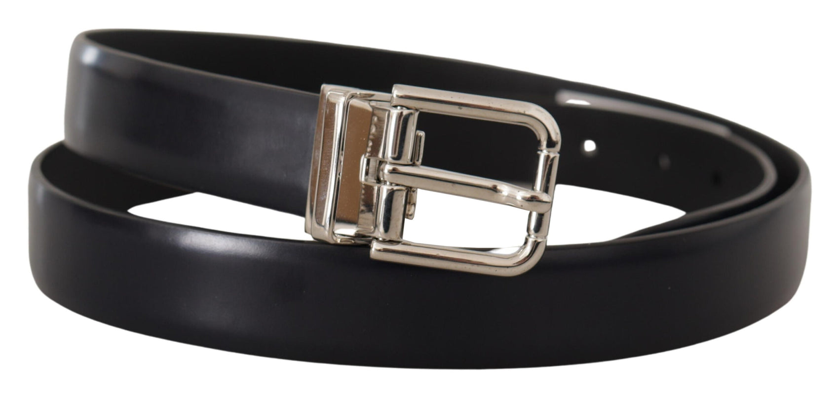 Elegante cintura in pelle con fibbia in metallo