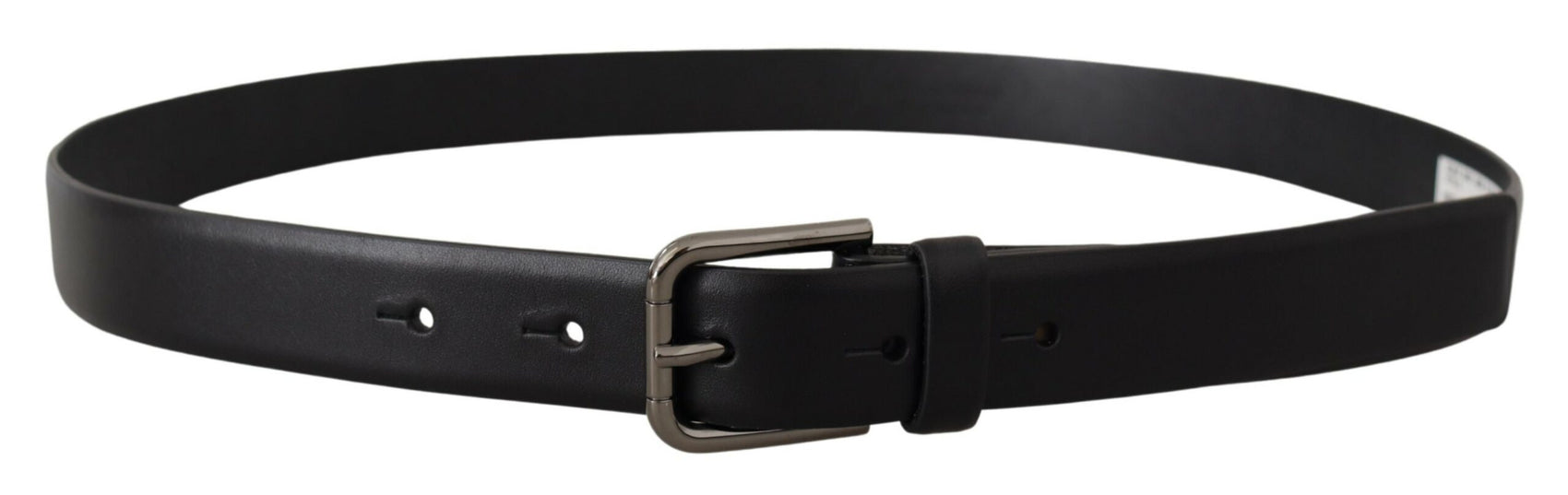 Cintura classica elegante in pelle nera