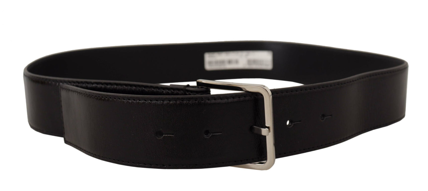 Elegante cintura in pelle con fibbia in metallo