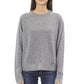 Grauer Wollpullover für Damen