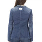 Blue Cotton Women Jacket