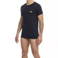Blaues Herren-T-Shirt aus Baumwolle